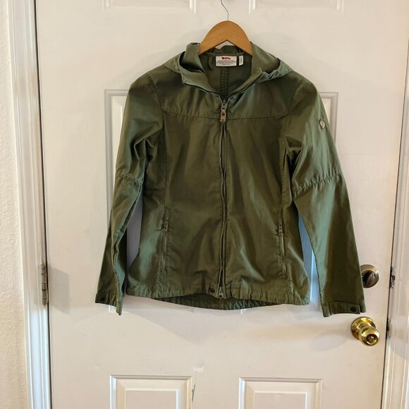 FjallRaven Woman's Green Stina G-1000 Outdoor Fall Jacket Sz XS - Picture 4 of 13